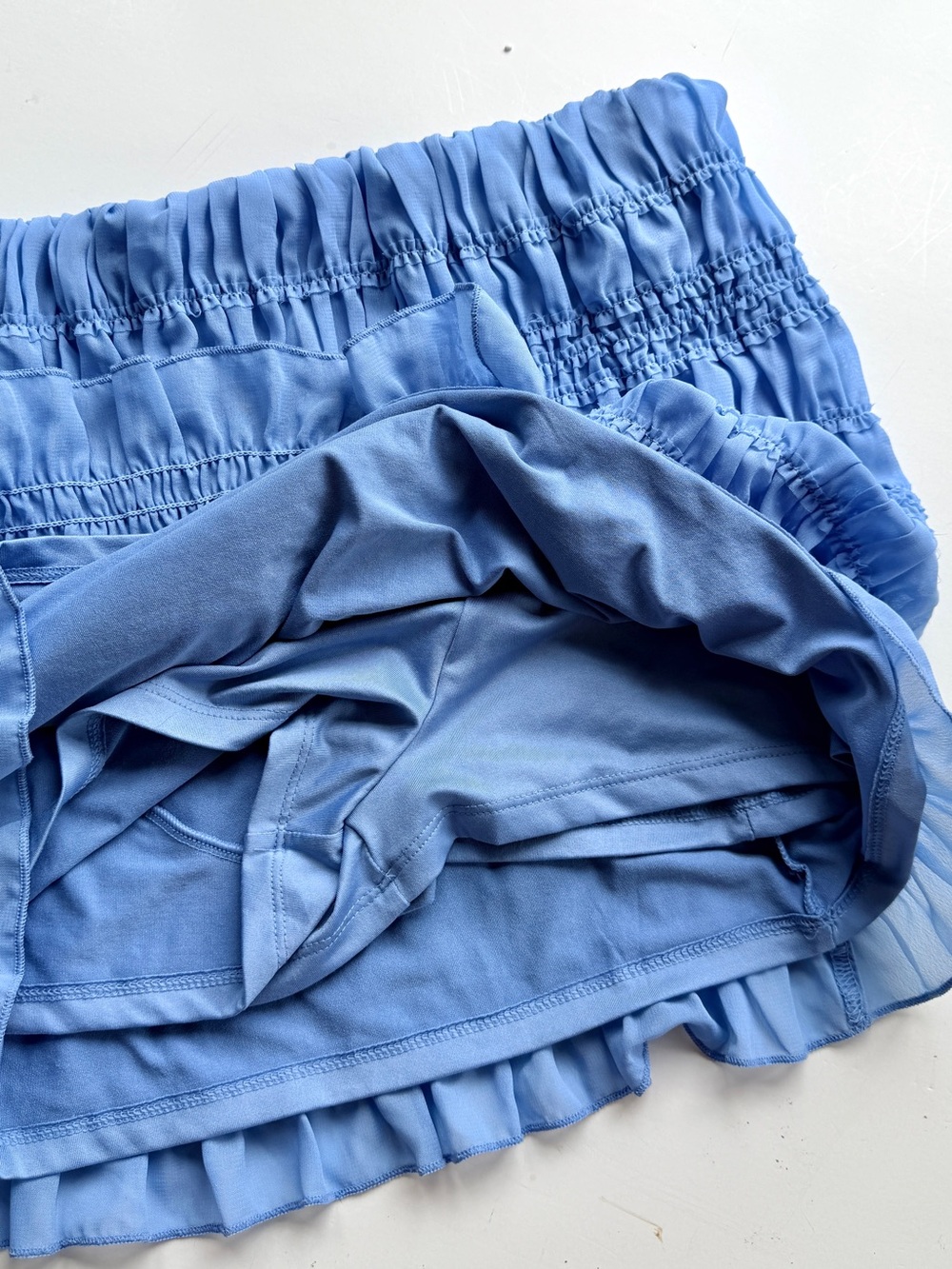 Abercrombie & Fitch Set Ruched Ruffled Halter & Mini Skort Size Large - Picture 10 of 13